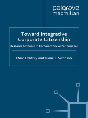 cover image of Toward Integrative Corporate Citizenship